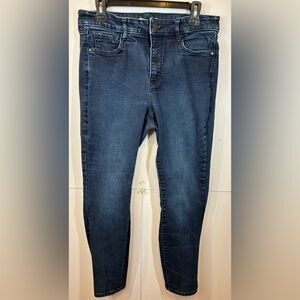 Nine West Skinny Jeans Women’s Size 12 Dark Wash Denim Mid Riae